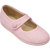 Linen Mary Jane, Pink - Mary Janes - 3 - thumbnail