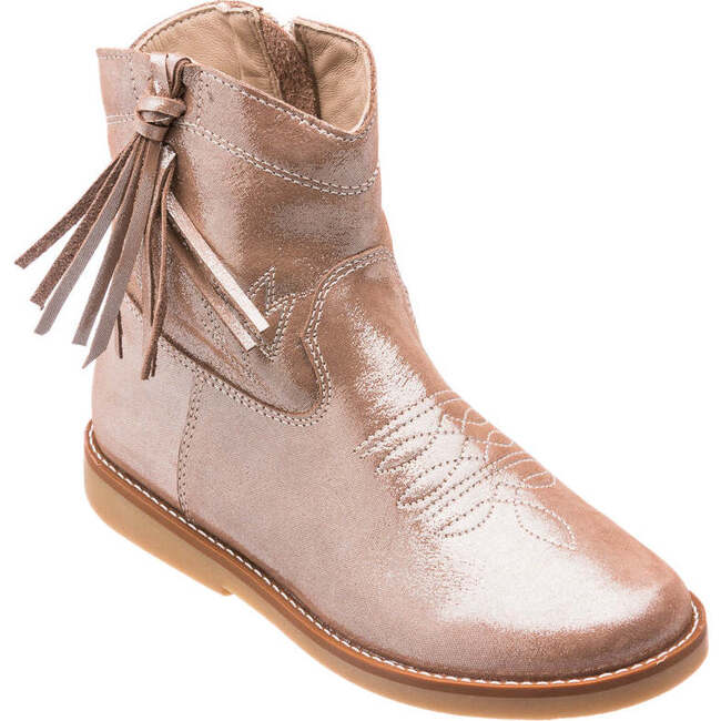 Hannah Suede Boot, Metallic Blush - Boots - 2