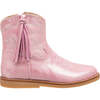 Hannah Suede Boot, Metallic Pink - Boots - 4 - thumbnail