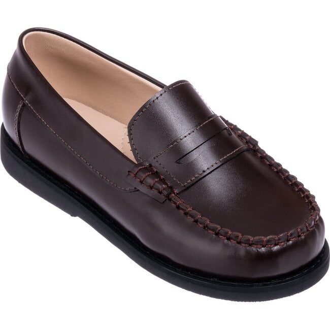 Scholar Mocassin, Brown - Loafers - 1