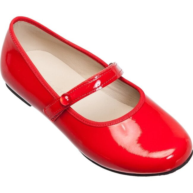 Princess Flat Patent, Red - Flats - 1