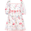 Lillia Embroidered Mini Dress, Floral - Dresses - 1 - thumbnail