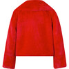 Lucia Fur Jacket, Red - Jackets - 2
