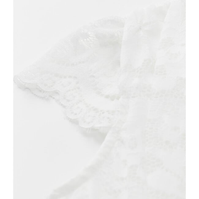 Rosella Lace Mini Dress, Ivory - Dresses - 4