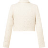 Odelia Tweed Jacket, Creme - Jackets - 2