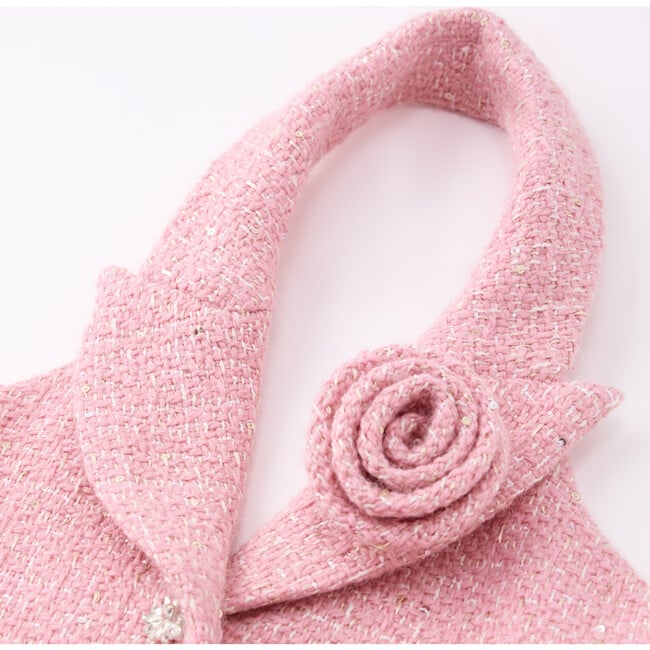 Odelia Tweed Mini Dress, Pink - Dresses - 3