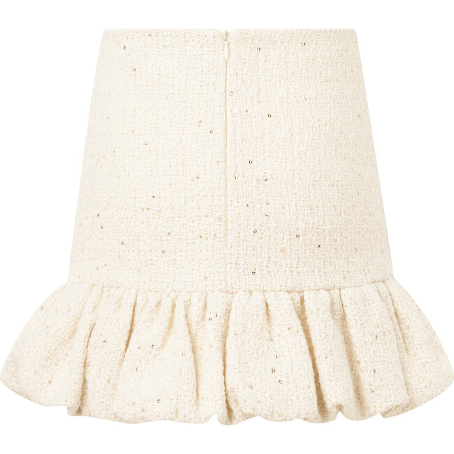 Odelia Tweed Mini Skirt, Creme