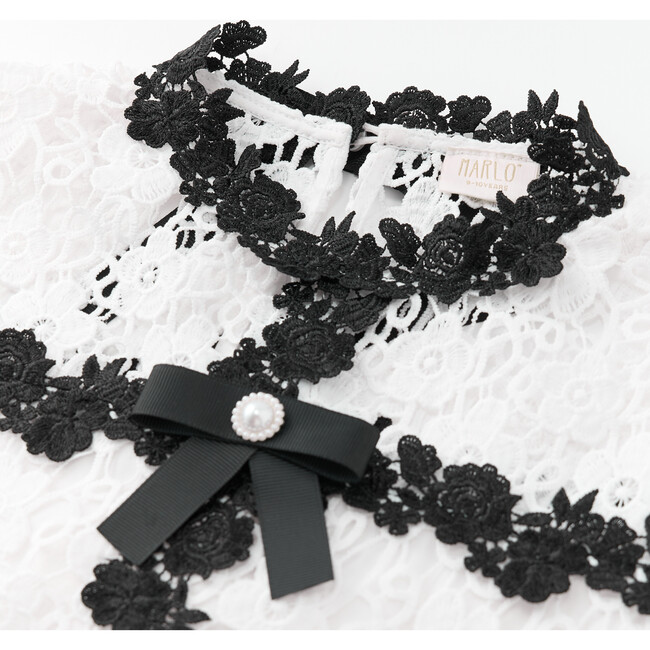 Aveline Embroidered Mini Dress, Ivory - Dresses - 3