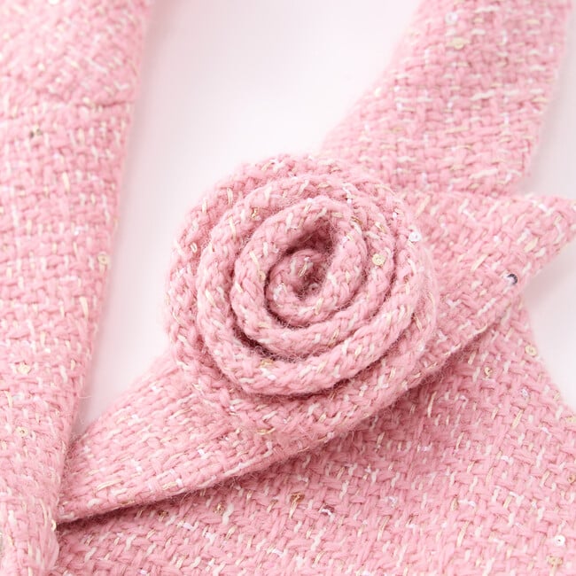 Odelia Tweed Mini Dress, Pink - Dresses - 4