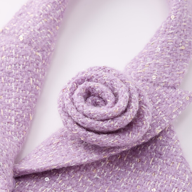 Odelia Tweed Mini Dress, Purple - Dresses - 4