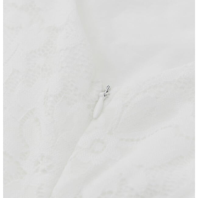 Rosella Lace Mini Dress, Ivory - Dresses - 7