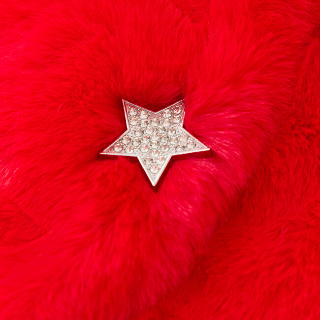 Lucia Fur Jacket, Red - Jackets - 4