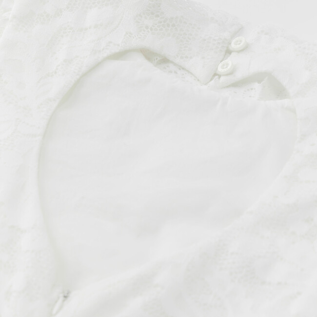 Rosella Lace Mini Dress, Ivory - Dresses - 8