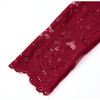 Rosella Lace Sleeve Mini Dress, Red - Dresses - 5