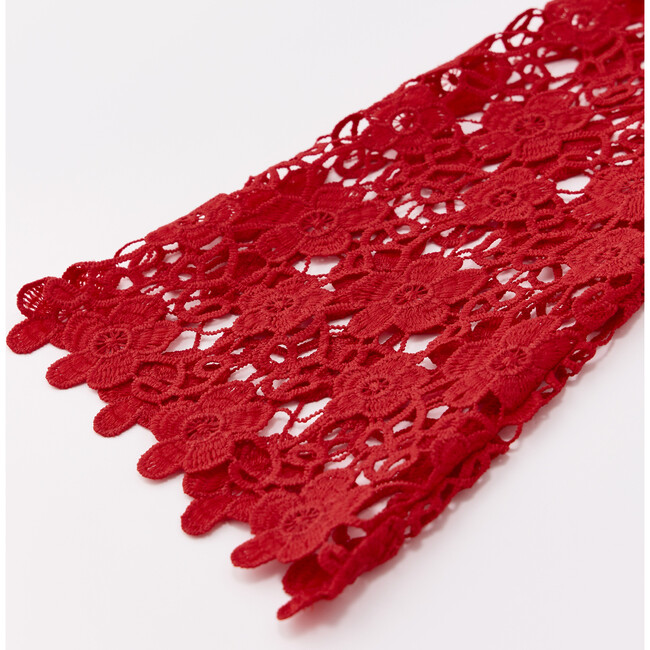 Cora Embroidered Mini Dress, Red - Dresses - 5