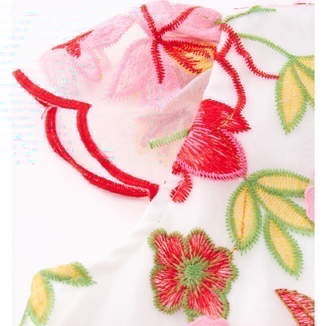 Arabella Embroidered Mini Dress, Floral - Dresses - 6
