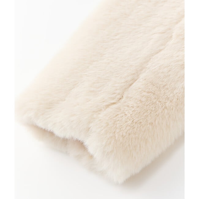 Lucia Fur Jacket, Creme - Jackets - 6