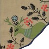 Handmade Christmas Tree Skirt in Jute - Embroidered Forest Scene - 60" - Tree Skirts - 3