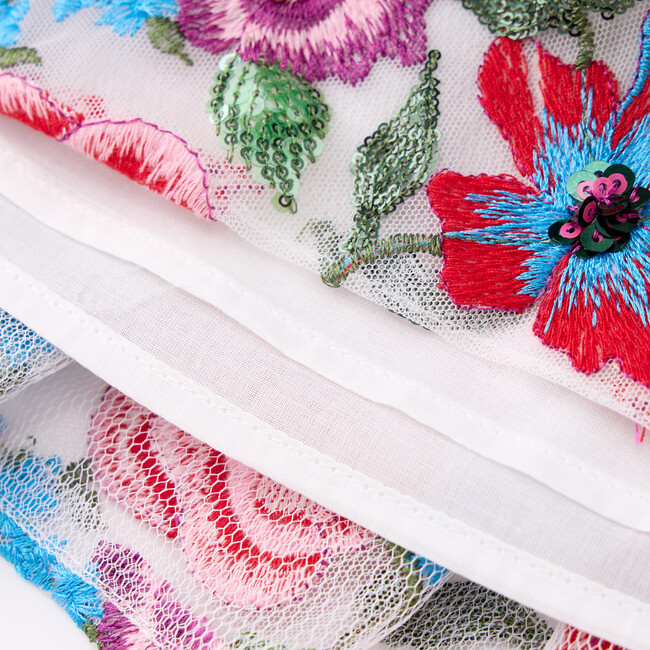 Myla Embroidered Mini Skirt, Floral - Skirts - 7