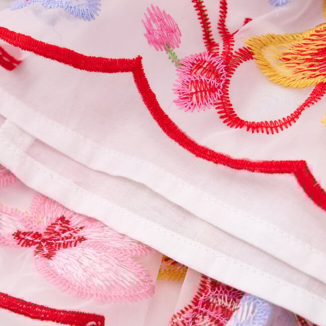 Arabella Embroidered Mini Dress, Floral - Dresses - 8