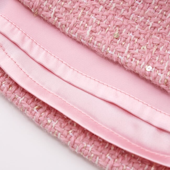 Odelia Tweed Mini Dress, Pink - Dresses - 8