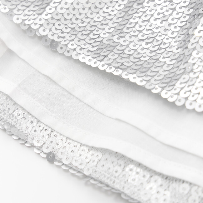 Aubree Mini Dress, Silver - Dresses - 7