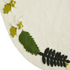 Handmade Christmas Tree Skirt in Felt - Greenery Border on Cream - Tree Skirts - 6