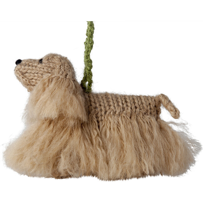 Cocker Spaniel Dog Hand Knit Christmas Ornament