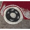 Hand Felted Wool Christmas Pillow - Car with Tree on Gray - 20" - Accents - 3 - thumbnail