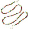 Hand Felted Wool Christmas Garland - Multicolor Balls - 6' - Garlands - 2