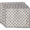 Artisan Hand Loomed Place Mat Set, Grey Dots - Tabletop - 1 - thumbnail