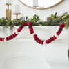Enormous Christmas Garland - Extra Large Maroon, Red, and Cream Balls - 6' - Garlands - 4