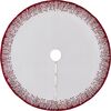 Flora Christmas Tree Skirt, Red - Tree Skirts - 1 - thumbnail