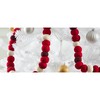 Enormous Christmas Garland - Extra Large Maroon, Red, and Cream Balls - 6' - Garlands - 5