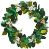 Hand Felted Wool Wreath with Cream Berries - 20" - Wreaths - 1 - thumbnail