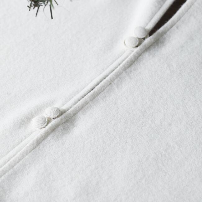 Flora Christmas Tree Skirt in Green - Tree Skirts - 5