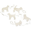 Handmade Dog Breed Christmas Garland in Cream- 6' - Garlands - 1 - thumbnail