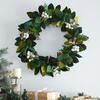 Hand Felted Wool Wreath with Cream Berries - 20" - Wreaths - 2 - thumbnail