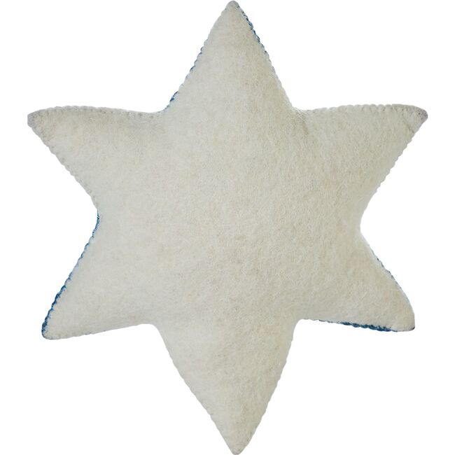Handmade Hand Felted Wool Christmas Tree Topper - Star of David - Tree Toppers - 3