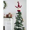 Handmade Christmas Gnome Tree Topper in Hand Felted Wool - Tree Toppers - 2 - thumbnail