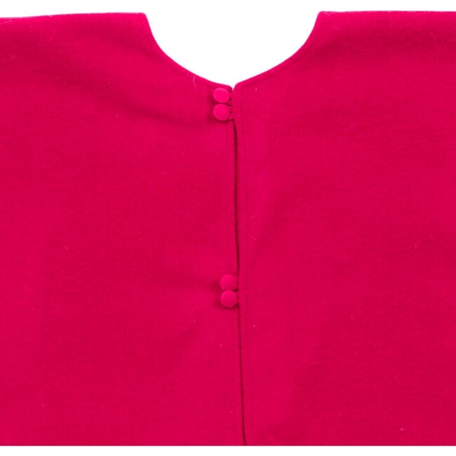 Red Calla Lily Flower Border Christmas Tree Skirt in Recycled Wool - 60" - Tree Skirts - 3