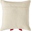 Red Bow on Cream - Christmas Pillow Cover in Hand Felted Wool - 14" - Decorative Pillows - 4