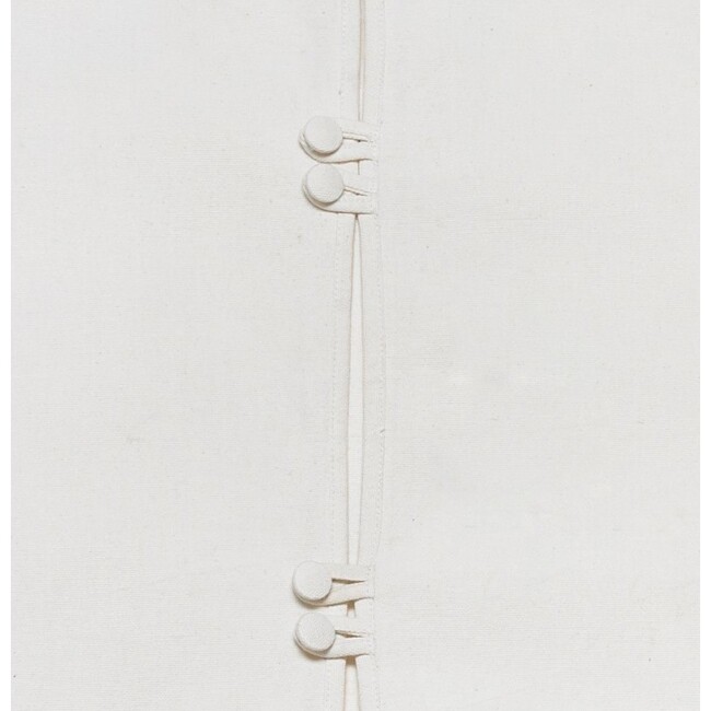 Cream Calla Lily  Flower Border Christmas Tree Skirt in Recycled Wool - 60" - Tree Skirts - 3