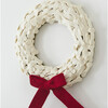 Dog Bones with Red Bow Handmade Hand Felted Wool Wreath - 14" - Wreaths - 4 - thumbnail