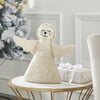 Cat Angel Handmade Felt Christmas Tree Topper in Cream - Tree Toppers - 3 - thumbnail