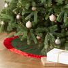 Hand Beaded Starburst Christmas Tree Skirt in Green Silk - 60" - Tree Skirts - 2