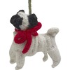 Pug Dog Hand Knit Christmas Ornament - Ornaments - 1 - thumbnail