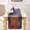 Silk Tree of Life Table Runner, Navy - Accents - 2 - thumbnail
