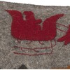Hand Felted Wool Christmas Pillow Cover, Sleigh with Village, 12"x24" - Decorative Pillows - 5