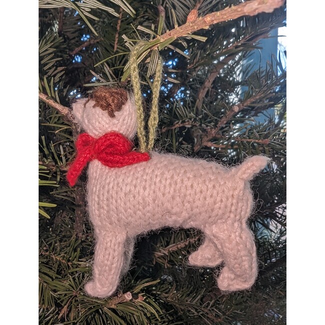 Jack Russell Terrier Dog Hand Knit Christmas Ornament - Ornaments - 3